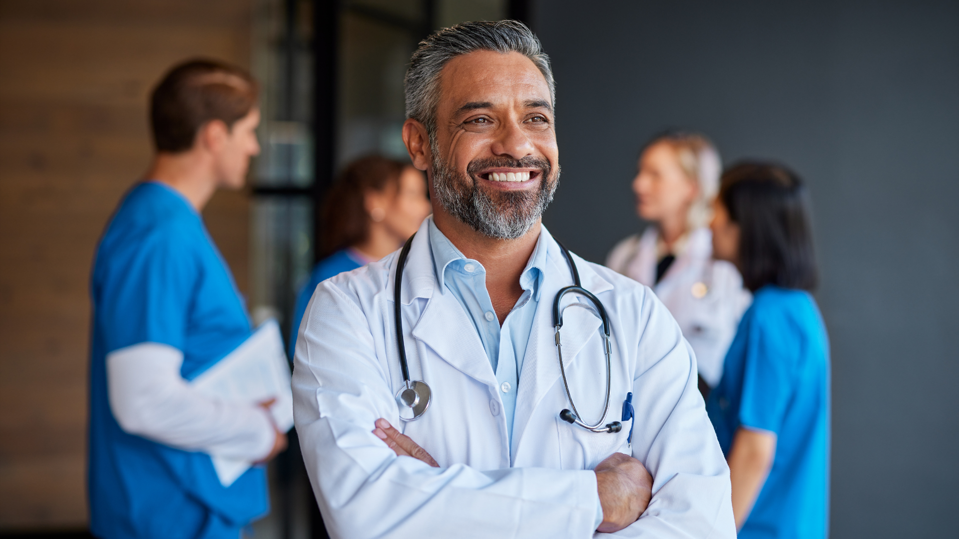 Happy doctor